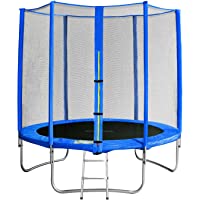 SixBros. SixJump 1-85 M Trampolín Cama elástica de jardín Azul - Escalera - Red de Seguridad - Lluvia Cobertura TB185…